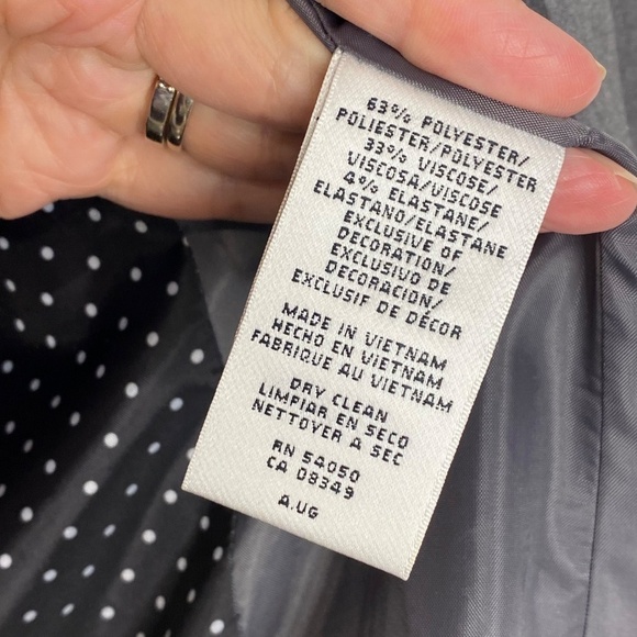 NINE WEST Suit Separates 2 Button Dark Academia Blazer Office Siren Preppy 10 - Picture 12 of 13